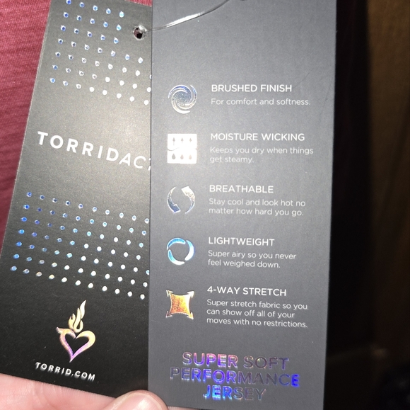 TORRID:BNWT, Soft Performance Jersey Short Sleeve Active Tee, Size:1, Dusty Rose - Picture 11 of 15